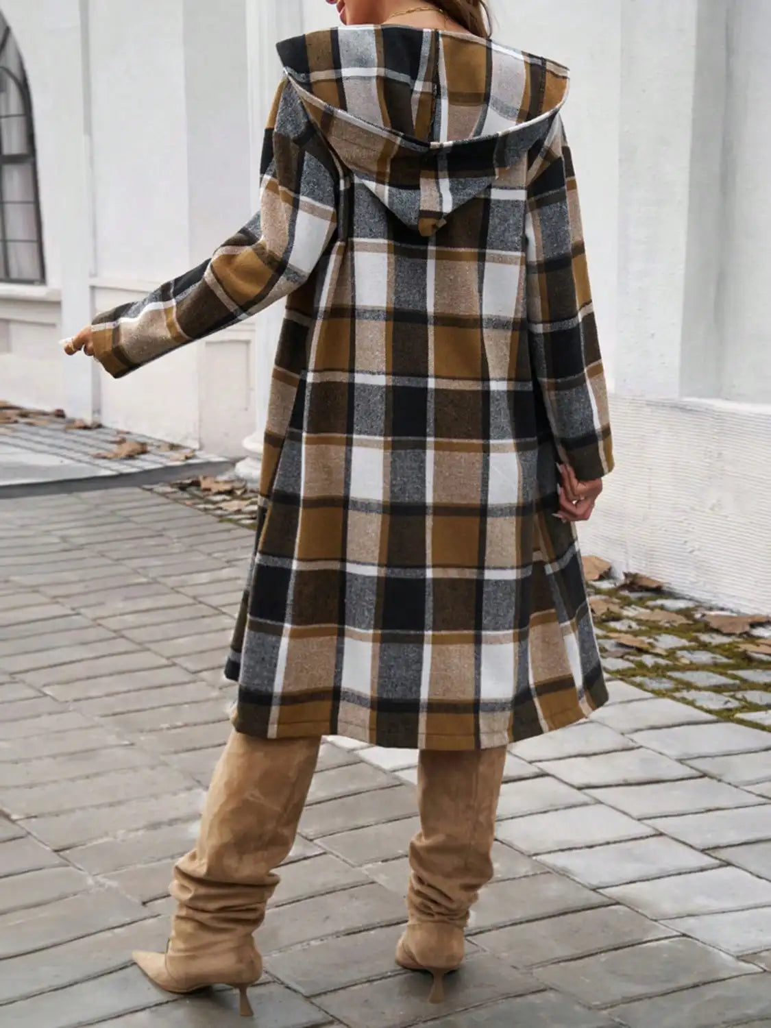 Velura Check Coat