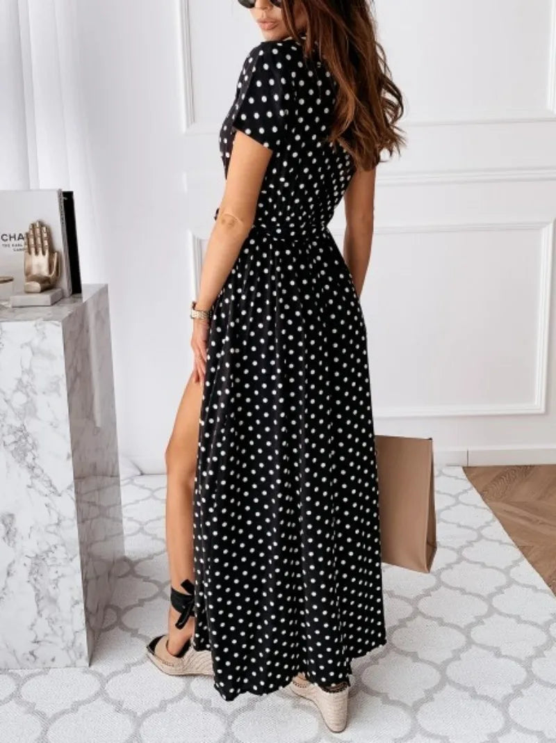 Luna Dots Maxi Dress