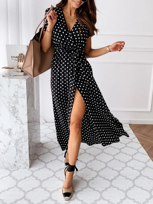 Luna Dots Maxi Dress