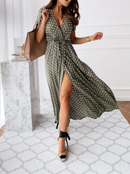 Luna Dots Maxi Dress
